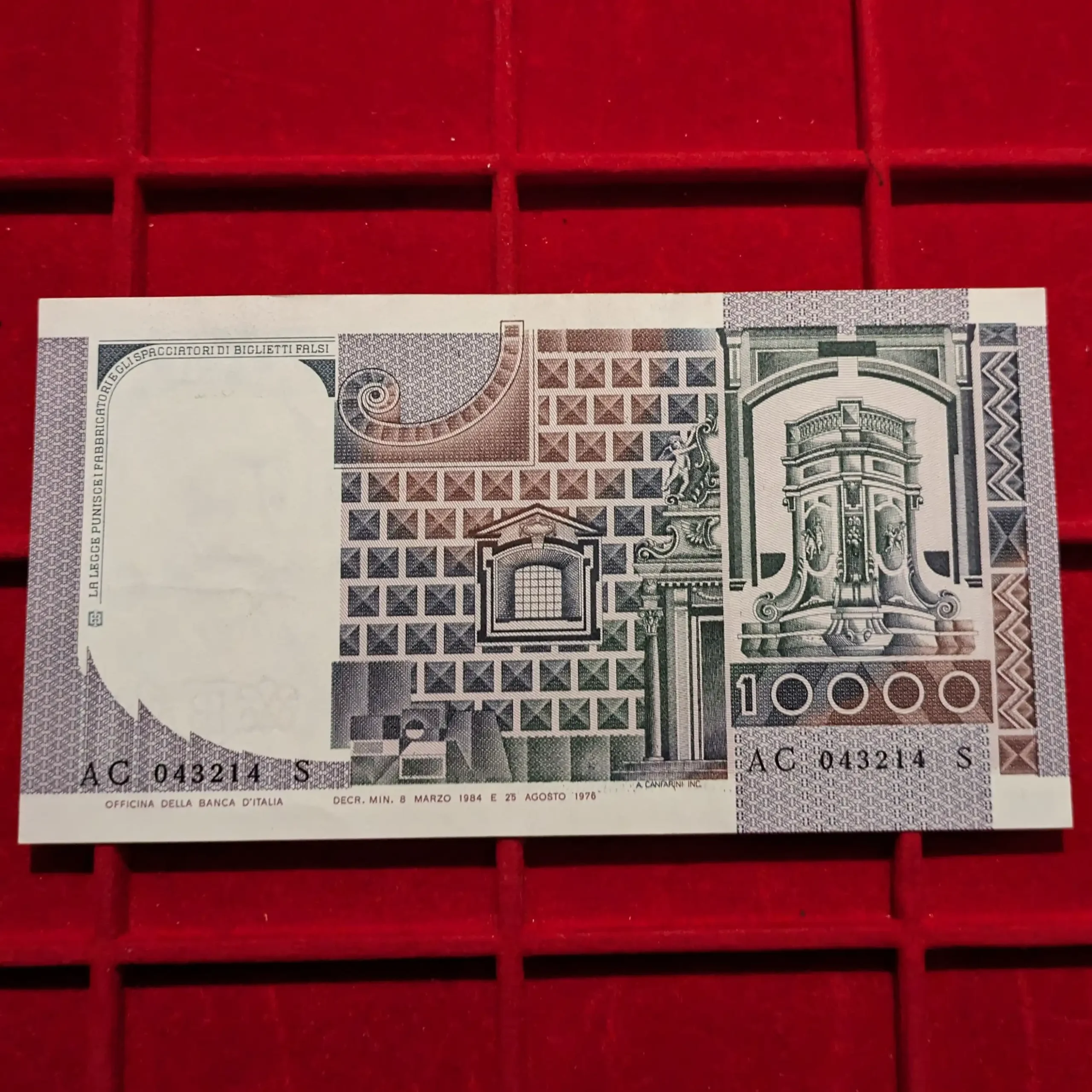 banconote da 10000 lire valore