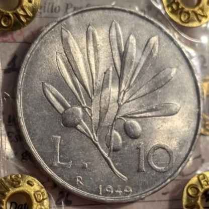 10 Lire Ulivo 1949 FDC *Periziato* - immagine 2