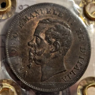 5 Centesimi 1861 M qFDC *Periziato*