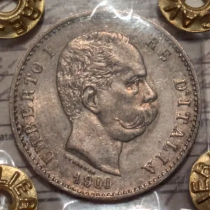 1 Lira 1900 SPL/qFDC *Periziata* - immagine 2