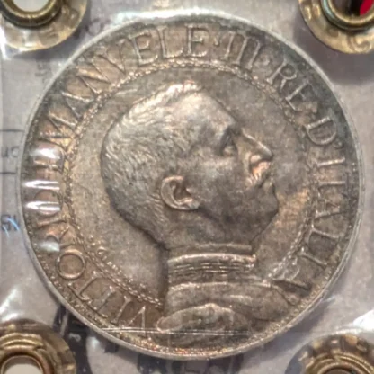 2 Lire Quadriga Veloce 1910 *RARA* qSPL/SPL *Periziata* - immagine 2