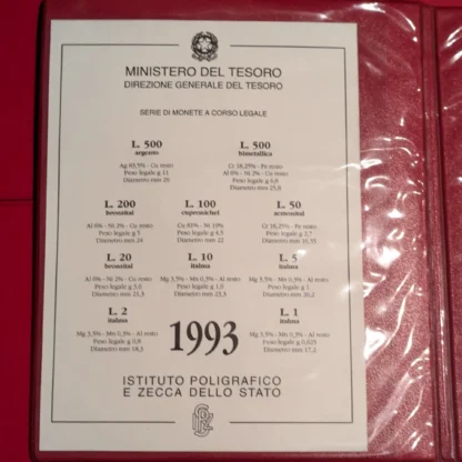 Serie Divisionale 1993 - immagine 3