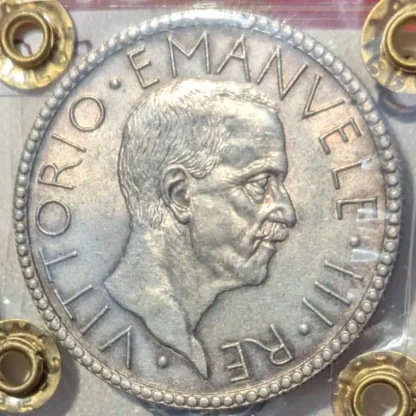 20 Lire Littore 1928 *NON COMUNE* qFDC -Periziato- - immagine 2