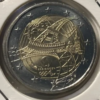 2 Euro Torcia Olimpica Francia 2024