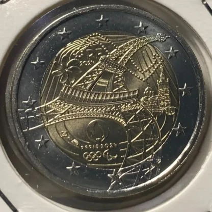 2 Euro Torcia Olimpica Francia 2024