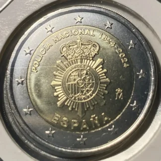 2 Euro Polizia Spagna 2024