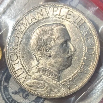 2 Lire Quadriga Veloce 1912 qFDC -Periziato- - immagine 2