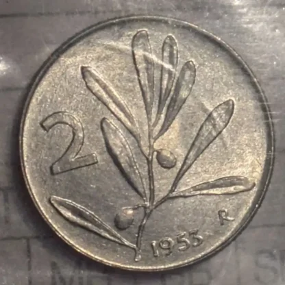 2 Lire Ulivo 1953 FDC