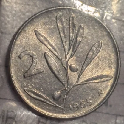 2 Lire Ulivo 1955 FDC