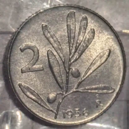 2 Lire Ulivo 1956 FDC