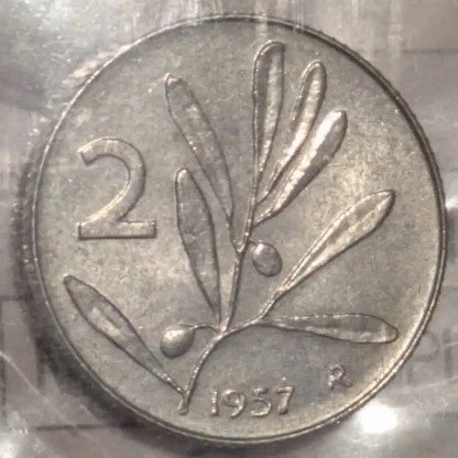 2 Lire Ulivo 1957 FDC