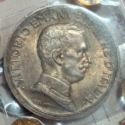 2 Lire Quadriga Briosa 1915 qFDC *Periziata* - immagine 2