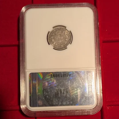 50 Centesimi Re Eletto 1860 F - ms64 ( FDC ) - Certificato CCG - immagine 4