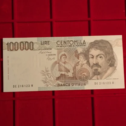 100.000 Lire Caravaggio 1° Tipo