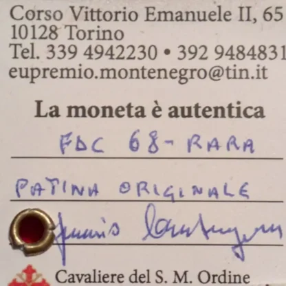 5 Lire Ulivo 1948 FDC *Periziato* NC - immagine 3