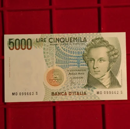 5.000 Lire Vincenzo Bellini