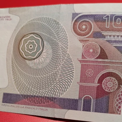 100.000 Lire Botticelli ( Piega al Centro ) - immagine 3