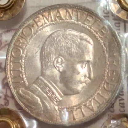 1 Lira Quadriga Veloce 1913 qFDC *Periziata* - immagine 2