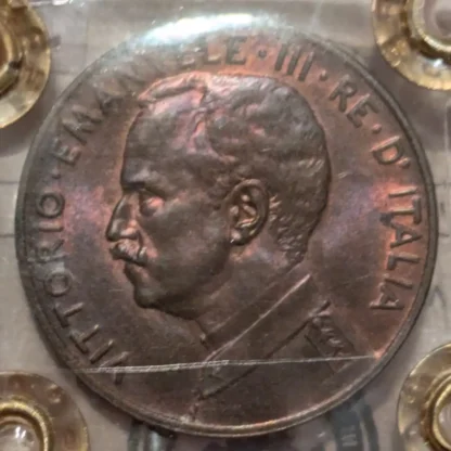 5 Centesimi Italia su Prora 1918 FDC Rame Rosso *Periziato* - immagine 2
