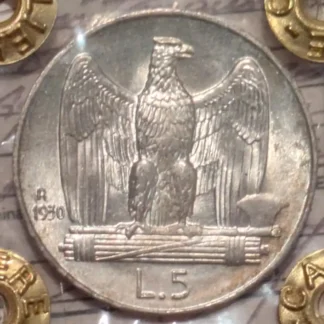 5 Lire Aquilotto 1930 FDC Eccezionale *Periziato*