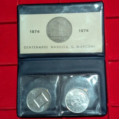 100 Lire Marconi *PROVA* AC in Cofezione Originale - immagine 2