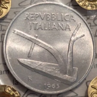 10 Lire Spighe 1965 FDC -Non Comune- *Periziata*