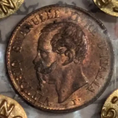 1 Centesimo 1867 m FDC Rame Rosso *Periziato*