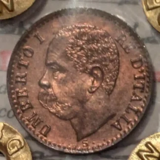 1 Centesimo 1895 FDC Rame Rosso *Periziato*