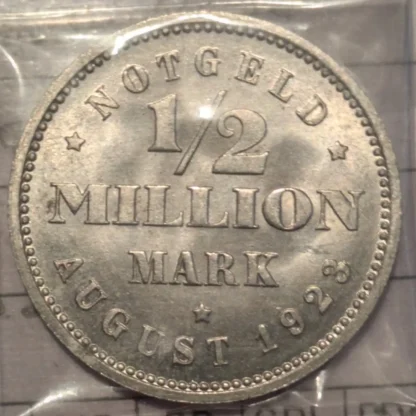 1/2 Milione di Marchi 1923 -Germania- FDC