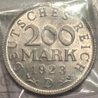 200 Marchi 1923 d -Germania- FDC