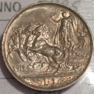 1 Lira Quadriga Briosa 1915 NC qFDC