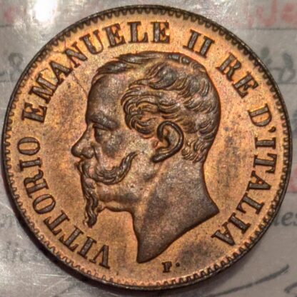 2 Centesimi 1861 m FDC Rame Rosso *ex Perizia* - immagine 2