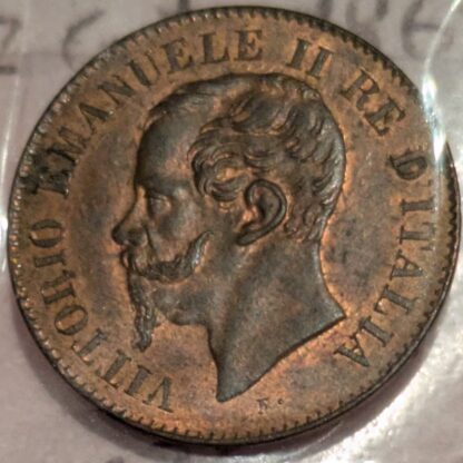 2 Centesimi 1867 m qFDC-FDC Rame Rosso - immagine 2