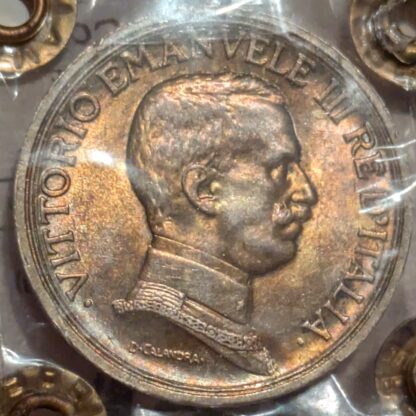 2 Lire Quadriga Briosa 1915 qFDC *Periziata* - immagine 2