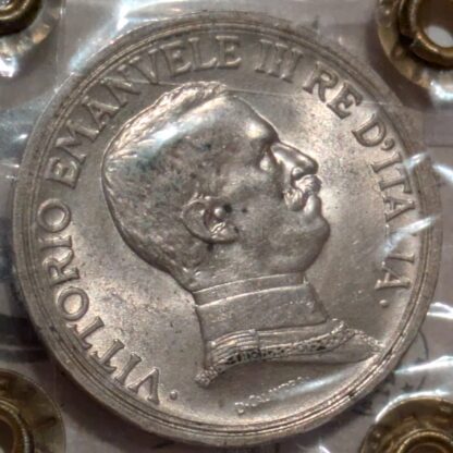 2 Lire Quadriga Briosa 1916 qFDC *Periziata* - immagine 2