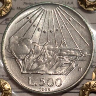 500 Lire Dante 1965 FDC *Periziata*