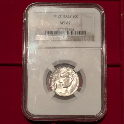 20 Centesimi Libertà Librata 1912 FDC (MS 62) *Certificata in Slab NGC* - immagine 3