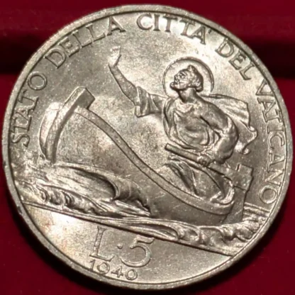 5 Lire 1940 Vaticano Pio XII - FDC - immagine 2