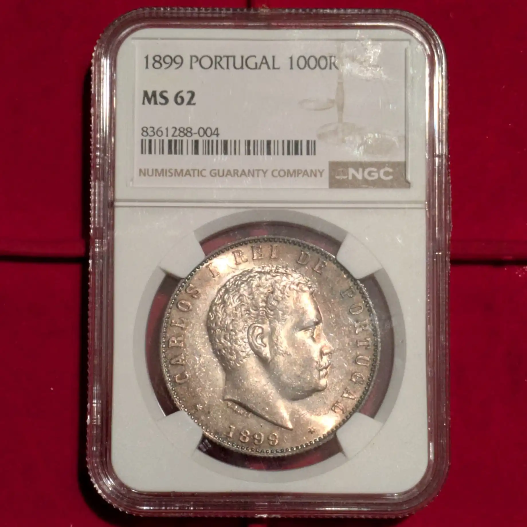 1000 Reis 1899 Portogallo FDC ( Certificata Ms 62 ) Gradevole Patina - immagine 4