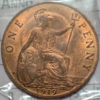 1 Penny 1919 Regno Unito FDC RAME ROSSO