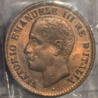 1 Centesimo 1905 FDC Rame Rosso Eccezionale