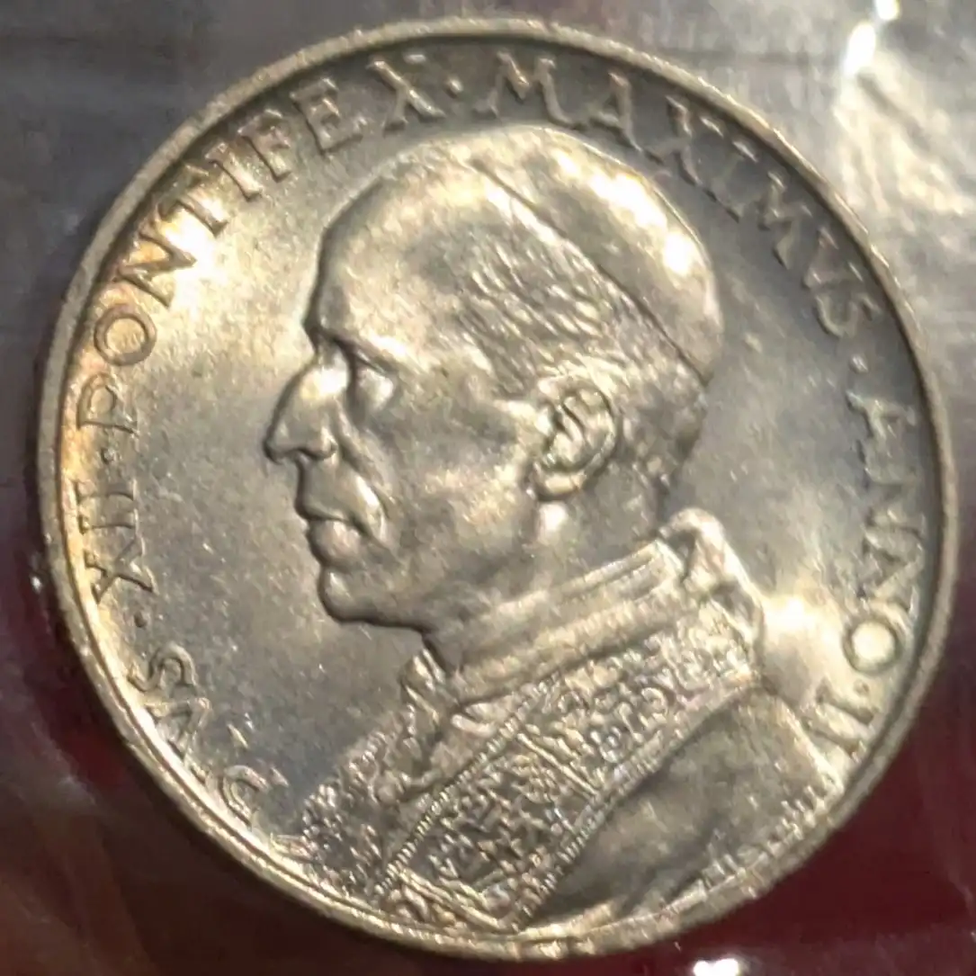 5 Lire 1940 Pio XII Vaticano FDC - immagine 2