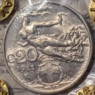 20 Centesimi 1912 Libet&agrave; Librata qFDC * Periziata*