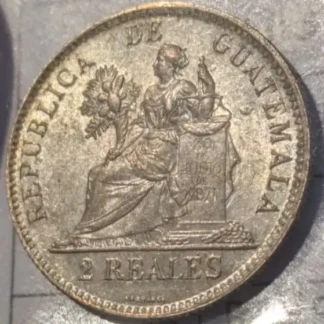 2 Reales 1898 Repubblica del Guatemala FDC