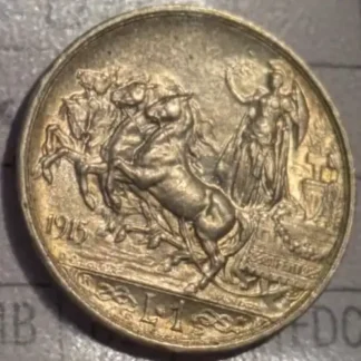 1 Lira 1915 Quadriga Briosa NON Comune FDC