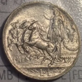 1 Lira 1917 Quadriga Briosa FDC