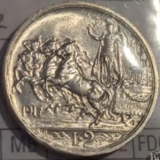 2 Lire 1917 Quadriga Briosa qFDC